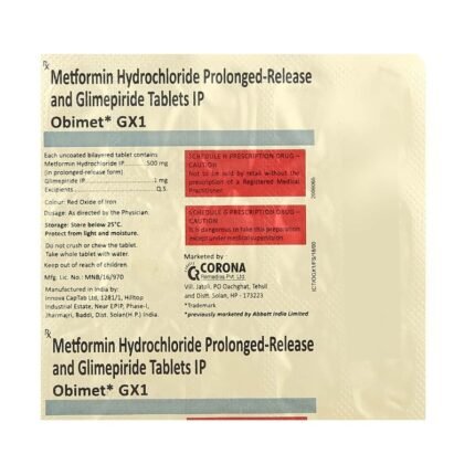 Buy OBIMET GX 1 Online at Classic Medico