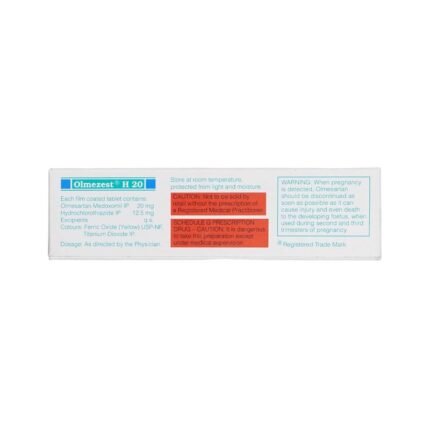 Buy OLMEZEST H 20 Online at Classic Medico