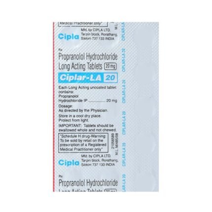 Buy CIPLAR LA 20 Online at Classic Medico