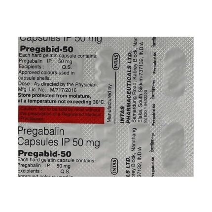 Buy PREGABID 50 Online at Classic Medico
