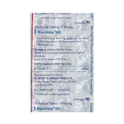 Buy RECLIDE 40 Online at Classic Medico