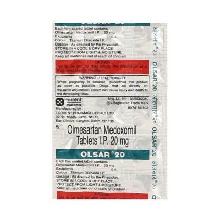 Buy OLSAR 20 Online at Classic Medico