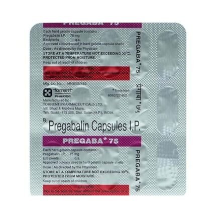 Buy PREGABA 75 Online at Classic Medico