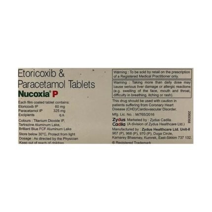 Buy NUCOXIA P Online at Classic Medico