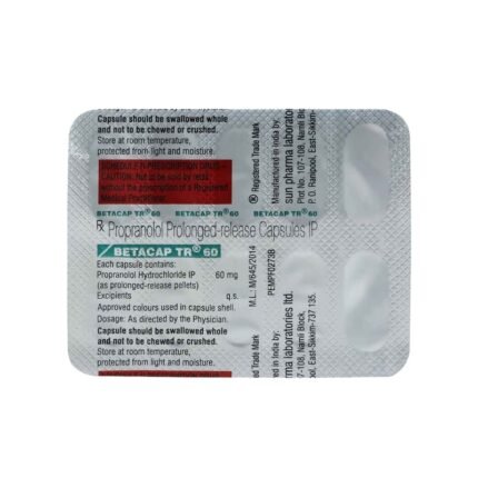 Buy BETACAP TR 60 Online at Classic Medico