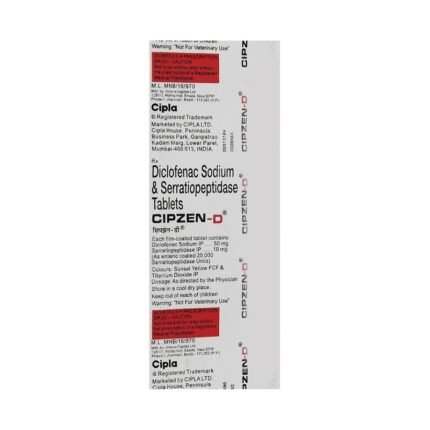 Buy CIPZEN D Online at Classic Medico
