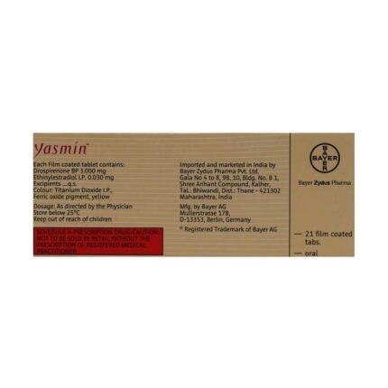 Buy YASMIN Online at Classic Medico