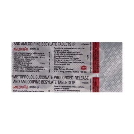 Buy AMLOPIN M 50 Online at Classic Medico