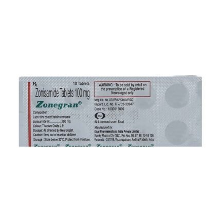 Buy ZONEGRAN 100 Online at Classic Medico