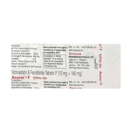 Buy ATOREC F Online at Classic Medico