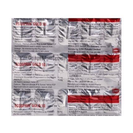 Buy ECOSPRIN GOLD 10 Online at Classic Medico