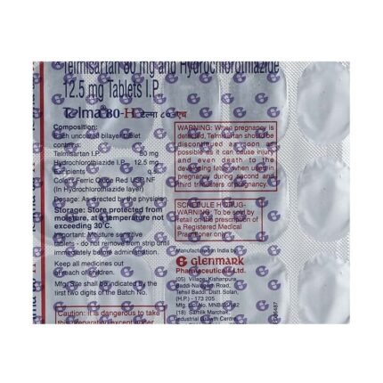 Buy TELMA H 80 Online at Classic Medico