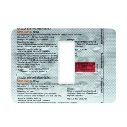 Buy DIAMICRON XR 60 Online at Classic Medico