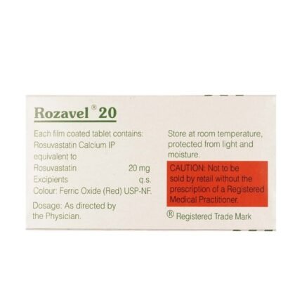 Buy ROZAVEL 20 Online at Classic Medico