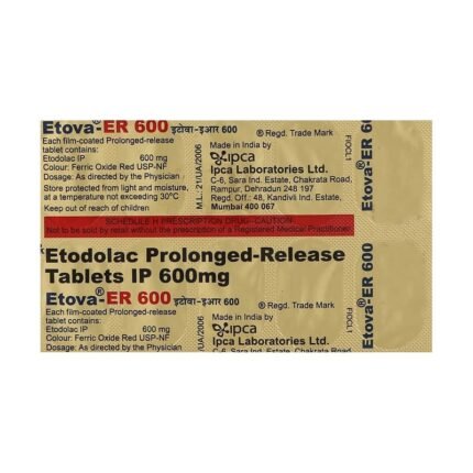 Buy ETOVA ER 600 Online at Classic Medico