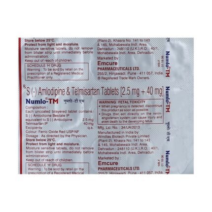 Buy NUMLO TM Online at Classic Medico