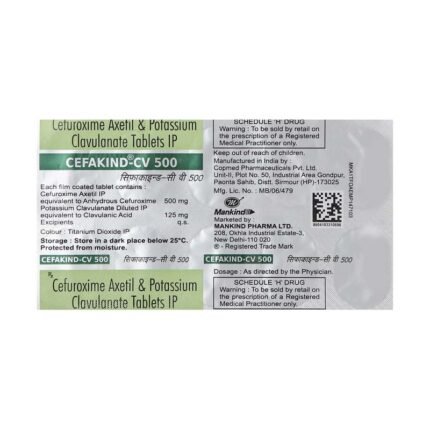 Buy CEFAKIND CV 500 Online at Classic Medico