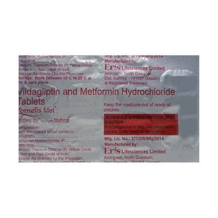 Buy ZOMELIS MET 50/500 Online at Classic Medico
