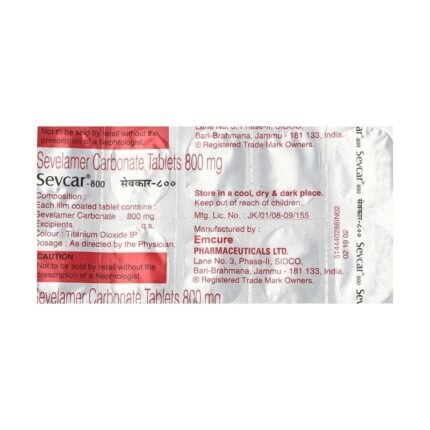 Buy SEVCAR 800 Online at Classic Medico