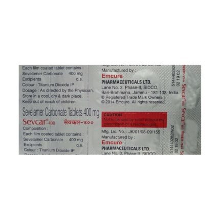 Buy SEVCAR 400 Online at Classic Medico