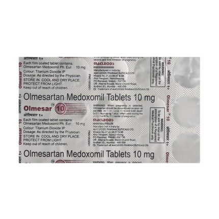 Buy OLMESAR 10 Online at Classic Medico
