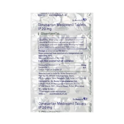 Buy OLSERTAIN 20 Online at Classic Medico