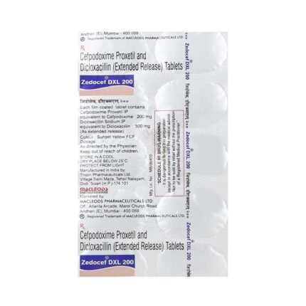 Buy ZEDOCEF DXL 200 Online at Classic Medico