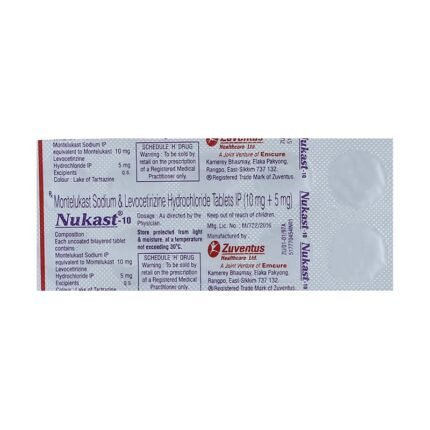 Buy NUKAST 10 Online at Classic Medico