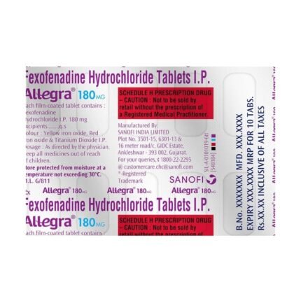 Buy ALLEGRA 180 Online at Classic Medico