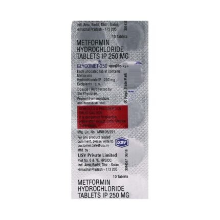 Buy GLYCOMET 250 Online at Classic Medico