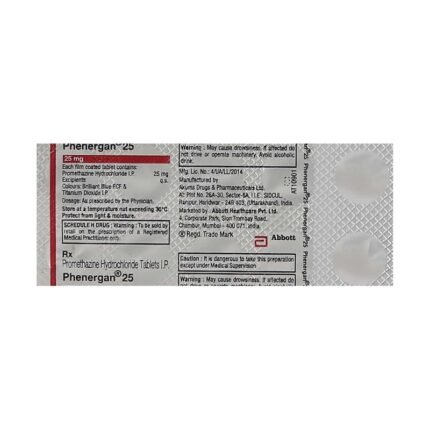 Buy PHENERGAN 25 Online at Classic Medico