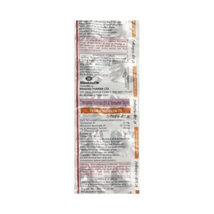 Buy TELMIKIND BETA 25 Online at Classic Medico