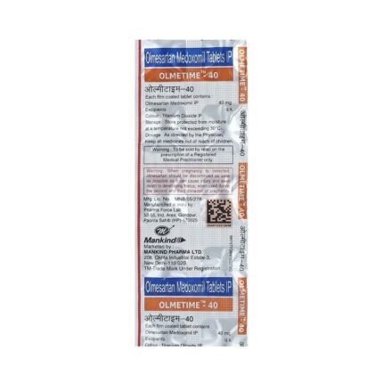 Buy OLMETIME 40 Online at Classic Medico