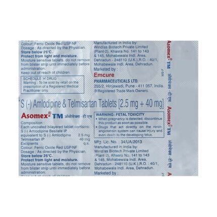 Buy ASOMEX TM Online at Classic Medico