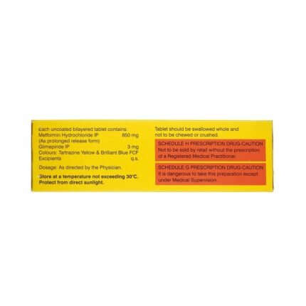 Buy GLYCOMET GP 3/850 Online at Classic Medico