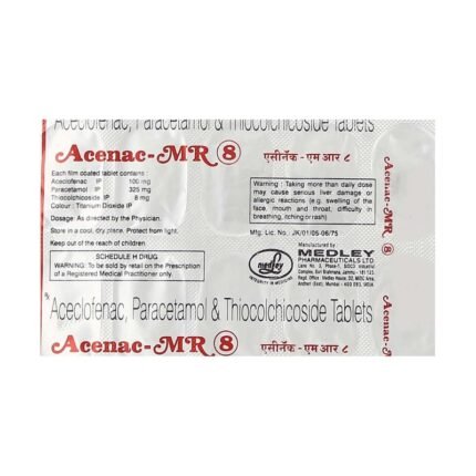 Buy ACENAC MR 8 Online at Classic Medico