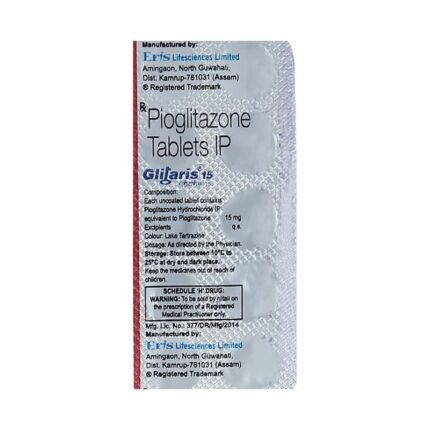 Buy GLITARIS 15 Online at Classic Medico