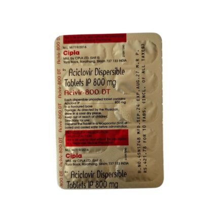 Buy ACIVIR DT 800 Online at Classic Medico