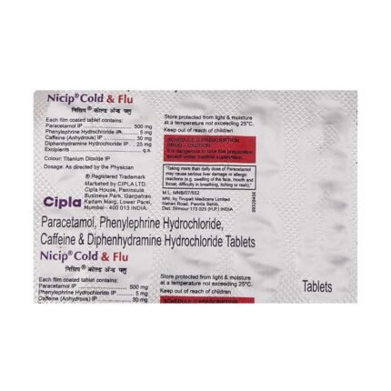 Buy NICIP COLD & FLU Online at Classic Medico