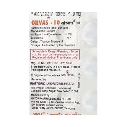 Buy ORVAS 10 Online at Classic Medico