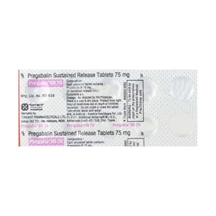 Buy PREGABA SR 75 Online at Classic Medico