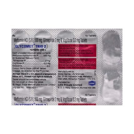 Buy GLYCOMET TRIO 2 Online at Classic Medico