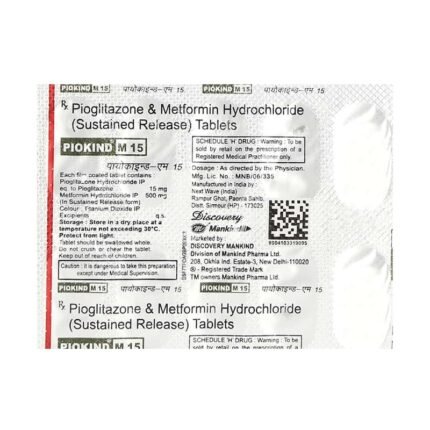 Buy PIOKIND M 15 Online at Classic Medico