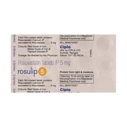 Buy ROSULIP 5 Online at Classic Medico