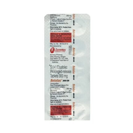 Buy SETOLAC ER 300 Online at Classic Medico