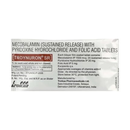 Buy TROYNURON SR Online at Classic Medico