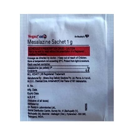 Buy VEGAZ OD SACHET 1G Online at Classic Medico