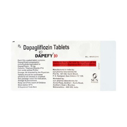 Buy DAPEFY 10 Online at Classic Medico