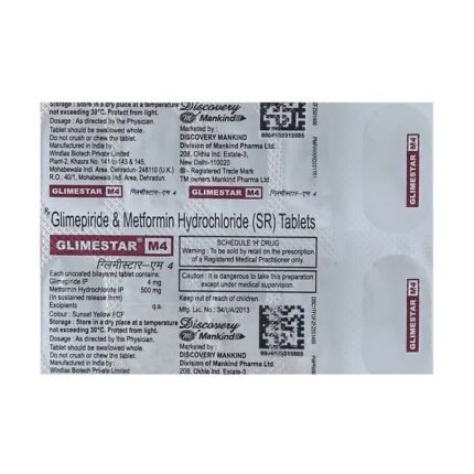 Buy GLIMESTAR M 4 Online at Classic Medico