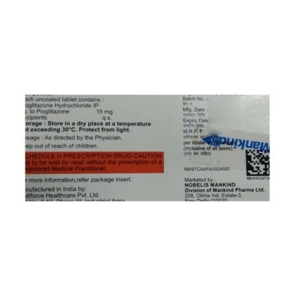 Buy PIOHOPE 15 Online at Classic Medico
